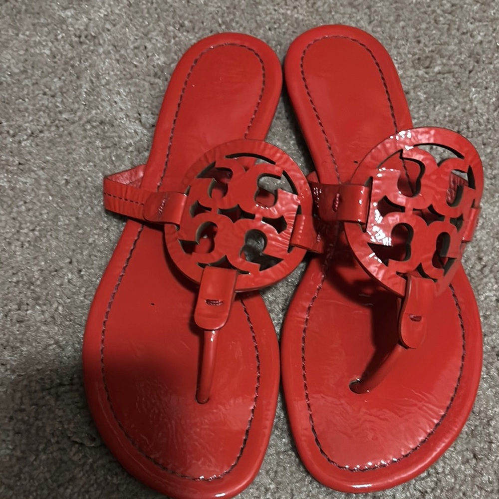 Tory Burch Red Logo Sandals